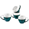 16oz Half Glaze Ceramic Coffee Mug Set of 4
