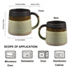 Coffee Tone Reactive Glaze 13.5 oz Coffee Mug