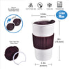 Double Wall Insulated Coffee Cup 12 Ounce for Hot & Cold Beverage