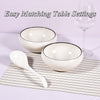 37 Ounce 7.5inch White Bowl Set of 2 for Salad Soup Cereal