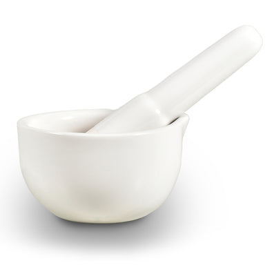 4.2" Ceramic Mill Mortar and Pestle for Garlic, Pepper, Spice and Herb