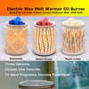 Diamond Pattern Ceramic Cube Candle Warmer Oil Burner with Bulb