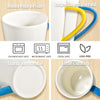 2 Pack 17oz Large Ceramic Latte Mug