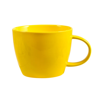 Warm Yellow Giant Coffee Mug Wide Ceramic Breakfast Cup 30 Ounce