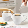 Coffee Mugs 4-Pack White Large Latte Mug 16oz Ceramic