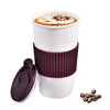 Double Wall Insulated Coffee Cup 12 Ounce for Hot & Cold Beverage