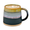 13.5oz Ceramics Coffee Mug in Reactive Glaze, Green Tone