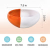 Half Orange 7.5 inch Large Multi Serving Bowls 2 Packs