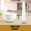 4.2" Ceramic Mill Mortar and Pestle for Garlic, Pepper, Spice and Herb