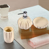 Beige Pumpkin Bathroom Accessories Set of 3