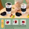 White Coffee Mug 12oz with Black Sleeve and Lid