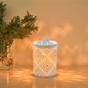 Diamond Pattern Ceramic Cube Candle Warmer Oil Burner with Bulb